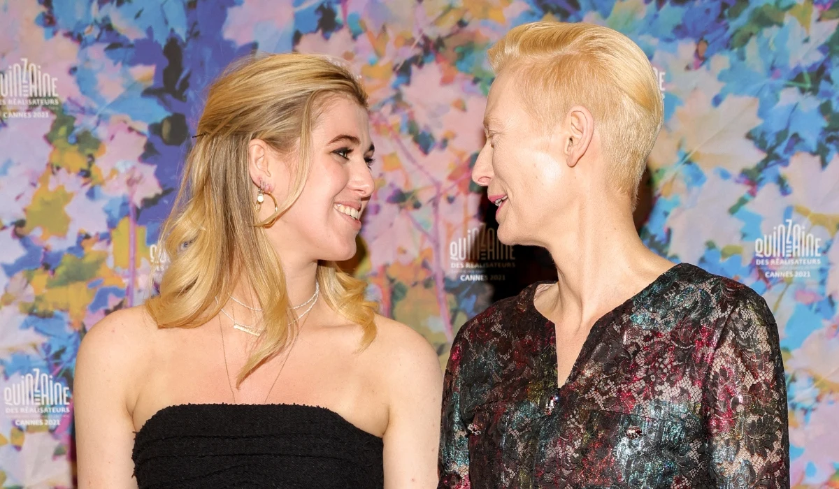 Tilda Swinton z córką Tilda Swinton z córką