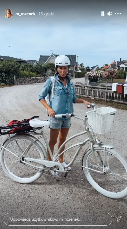 Rozenek była zmartwiona trasą pod górkę i złym humorem Henia. https://www.instagram.com/m_rozenek/