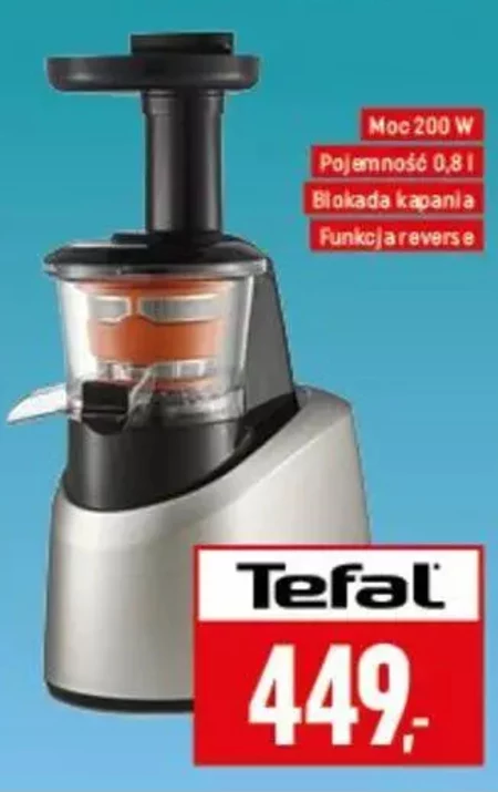 Wyciskarka wolnoobrotowa Tefal