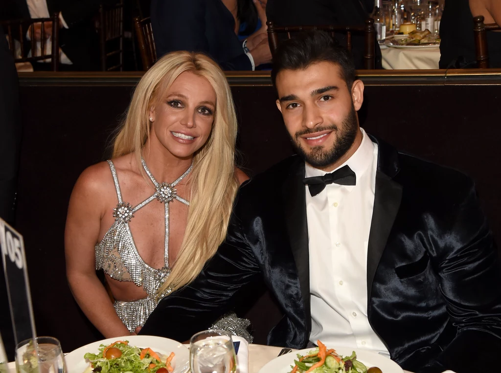 Britney Spears ze swoim partnerem Samem Asgharim