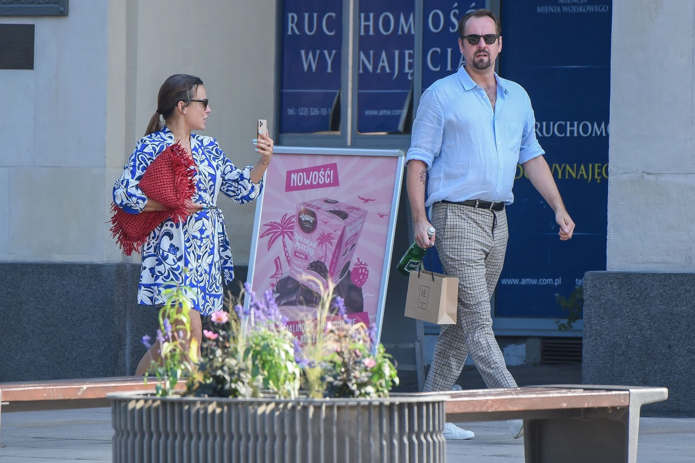 Anna Mucha z ukochanym na obiedzie Anna Mucha z ukochanym na obiedzie