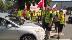 Rybacy blokują jedną drogę na Półwysep Helski