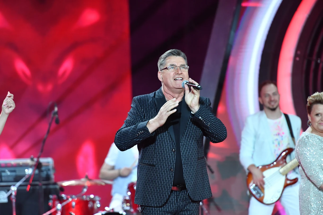 Podczas koncertu w Świnoujściu nie zabrakło także gwiazd disco polom.in. Bayer Full (na zdjęciu), Power Play, Defis, Camasutra i Paweł Skiba.