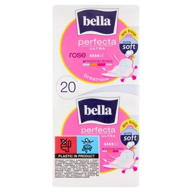 Bella Perfecta Ultra Rose Extra Soft Podpaski higieniczne 20 sztuk - 0