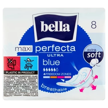 Bella Perfecta Ultra Maxi Blue Podpaski higieniczne 8 sztuk - 0