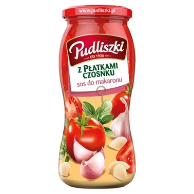 Pudliszki Sos do makaronu z płatkami czosnku 500 g - 0