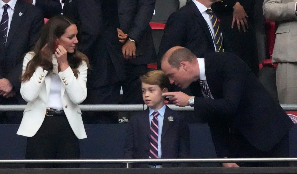 Księżna Kate, książę William i książę George