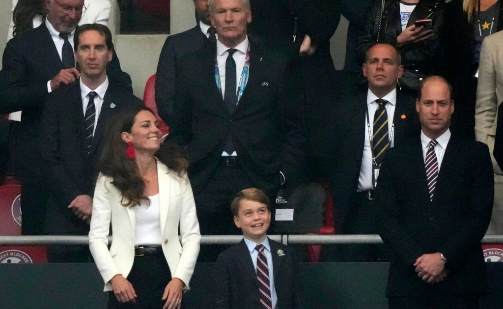 Księżna Kate, książę William i książę George