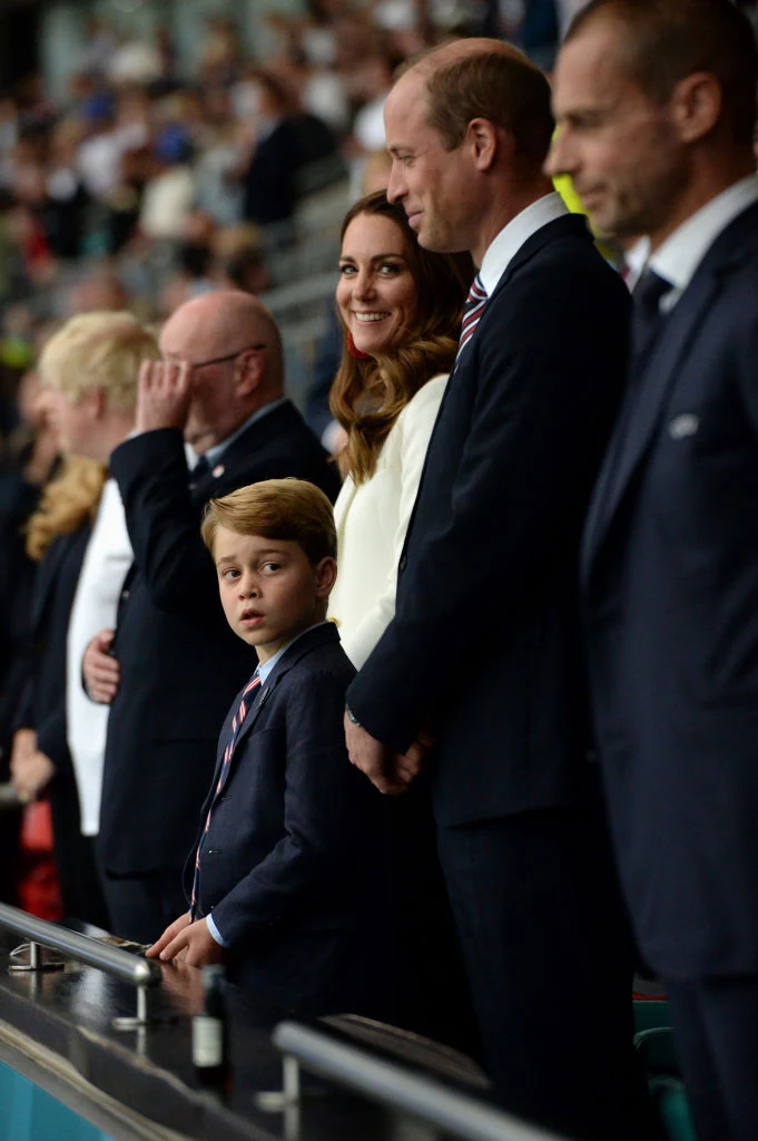 Księżna Kate, książę William i książę George
