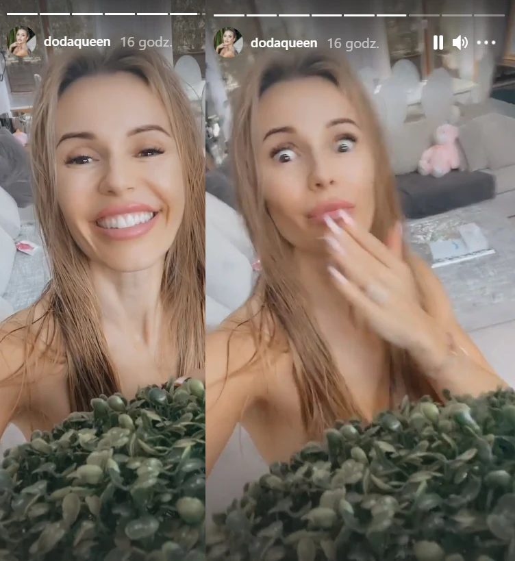 Naga Doda wyszła spod prysznica i nagrała krótkie wideo   /https://www.instagram.com/dodaqueen/