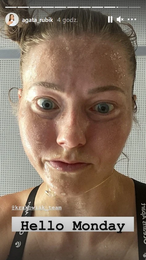 Agata Rubik zlana potem Agata Rubik zlana potem