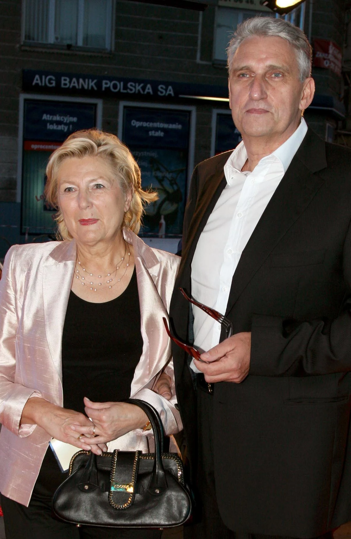 Bogusław Wołoszański z żoną