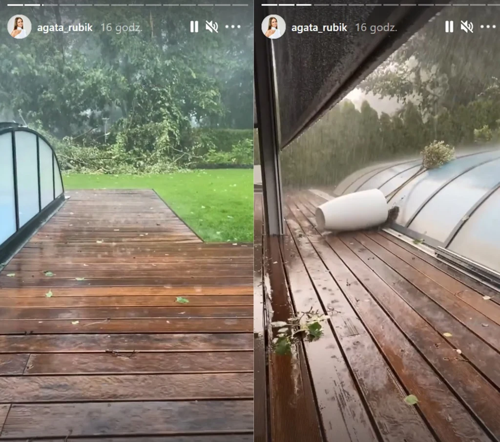 Agata Rubik pokazała na instastory zniszczenia na ich posesji Agata Rubik pokazała na instastory zniszczenia na ich posesji