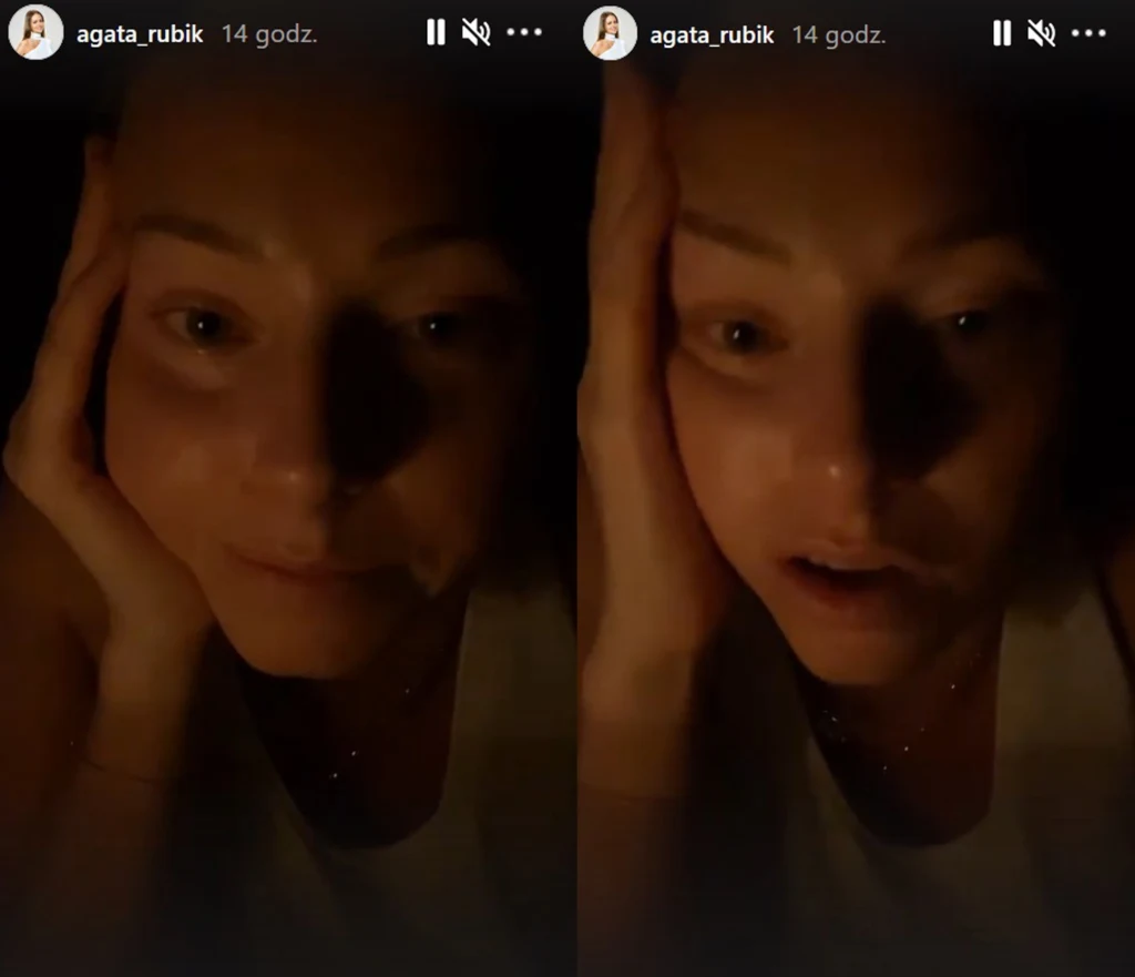 Agata Rubik nie kryła smutku Agata Rubik nie kryła smutku