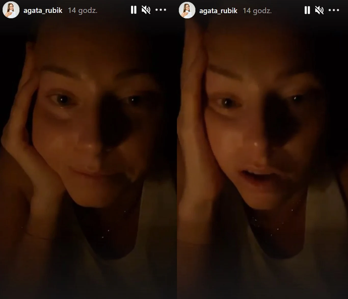 Agata Rubik nie kryła smutku Agata Rubik nie kryła smutku