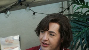 Michael Gandolfini na planie filmu "Wszyscy święci New Jersey" (2020)