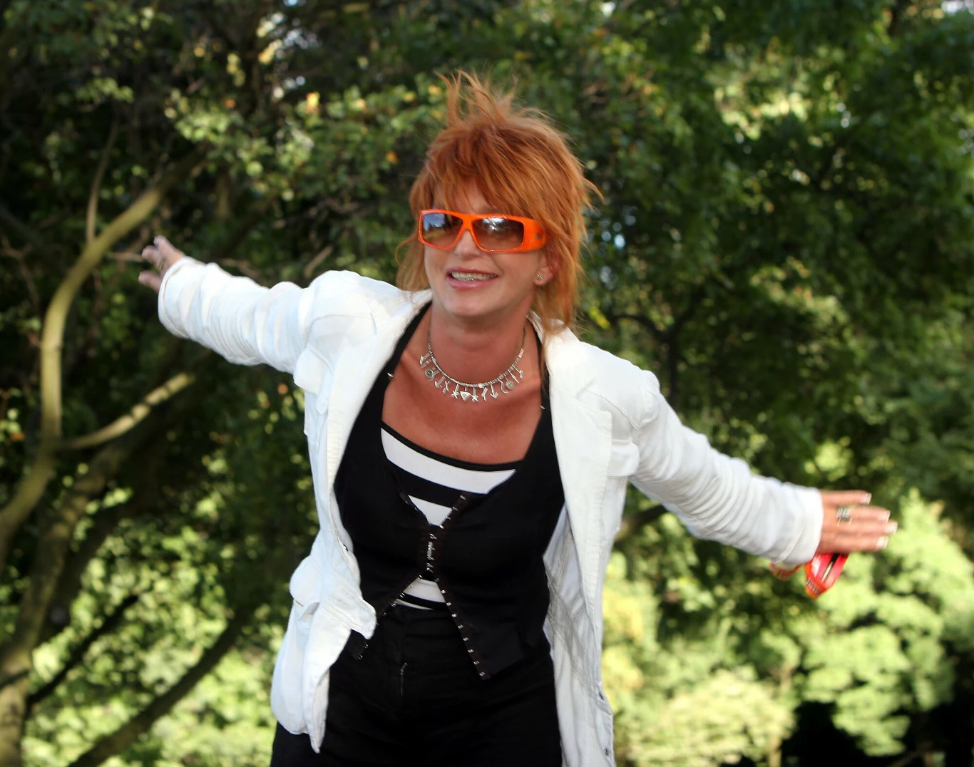 Na zdj. Ewa Sałacka podczas Festiwalu Polskich Filmów Fabularnych w Gdyni (2005 rok)