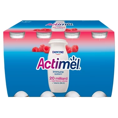 Actimel Napój jogurtowy o smaku malinowym 800 g (8 x 100 g) - 1
