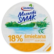 Mlekpol Mazurski Smak Śmietana 18 % 200 g