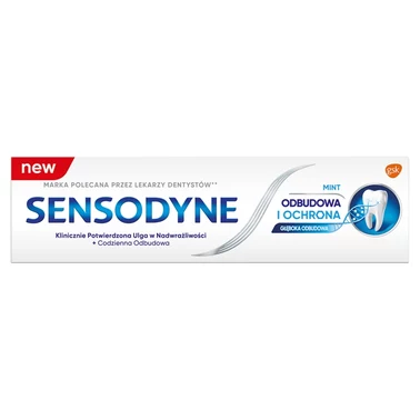 Sensodyne Mint Odbudowa i Ochrona Wyrób medyczny pasta do zębów z fluorkiem 75 ml - 4