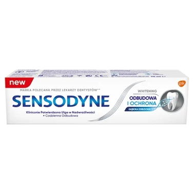 Sensodyne Whitening Wyrób medyczny pasta do zębów z fluorkiem odbudowa i ochrona 75 ml - 8