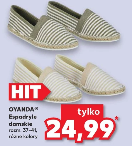 Espadryle damskie Oyanda