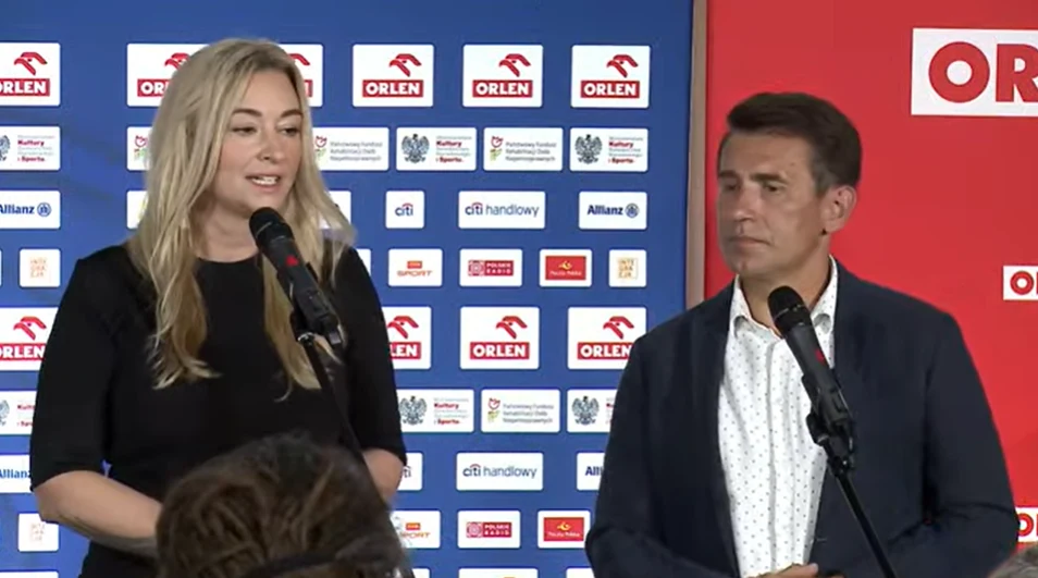 Martyna Wojciechowska na konferencji Polskiego Komitetu Paraolimpijskiego