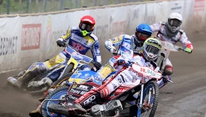 Dimitri Berge. Za nim Mads Hansen, Kamil Brzozowski i Tobias Busch