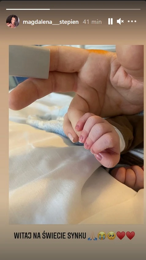 Magdalena Stępień poinformowała o narodzinach synka