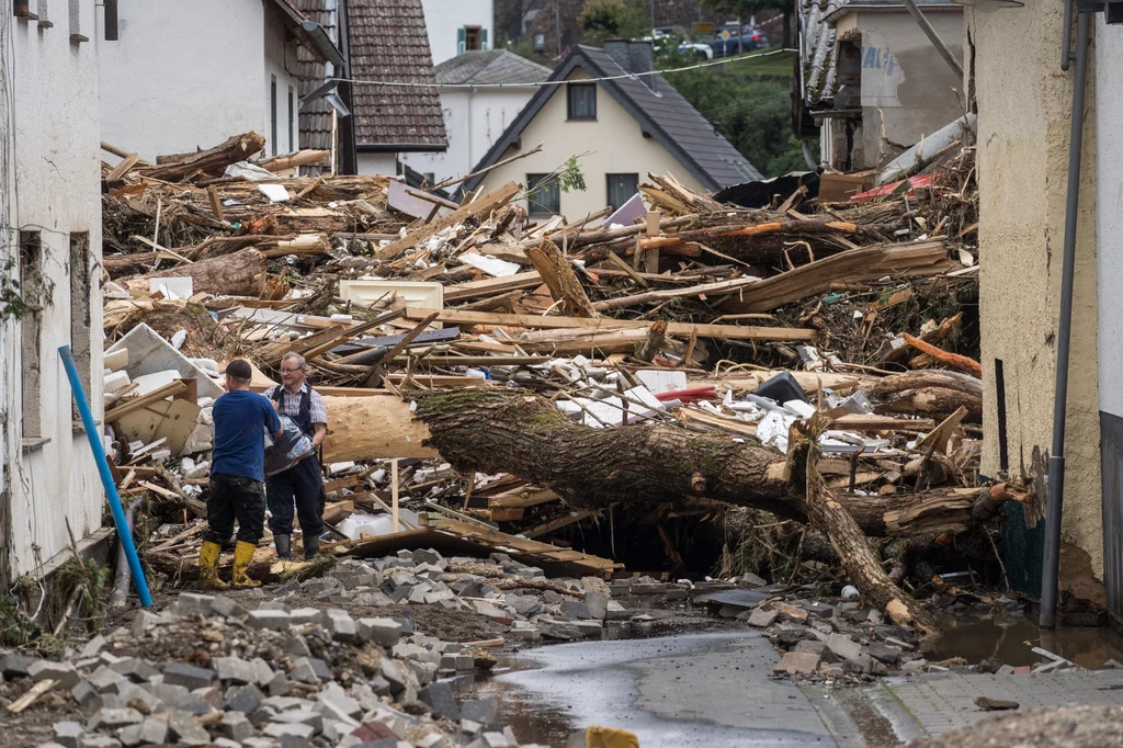 Zniszczenia w uzdrowiskowym mieście Bad Neuenahr-Ahrweiler Zniszczenia w uzdrowiskowym mieście Bad Neuenahr-Ahrweiler