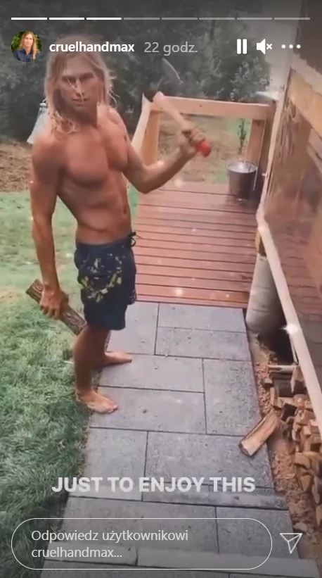 Max Hodges na Mazurach /https://www.instagram.com/cruelhandmax/ Max Hodges na Mazurach /https://www.instagram.com/cruelhandmax/