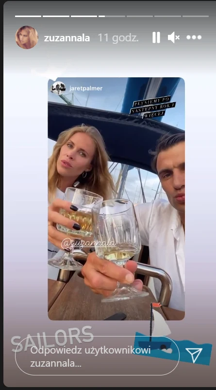 Tak Jarosław Bieniuk i Zuzanna Pactwa świętowali rocznicę/ screen pochodzi z https://www.instagram.com/zuzannala/ 