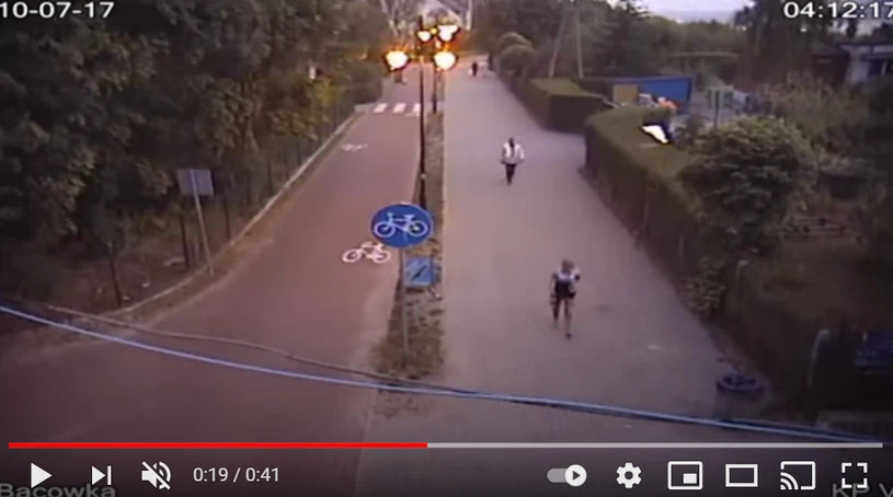 Iwona na nagraniu z monitoringu Iwona na nagraniu z monitoringu