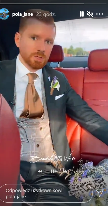 Mąż Olgi Kaczyńskiej /https://www.instagram.com/pola_jane/ Mąż Olgi Kaczyńskiej /https://www.instagram.com/pola_jane/