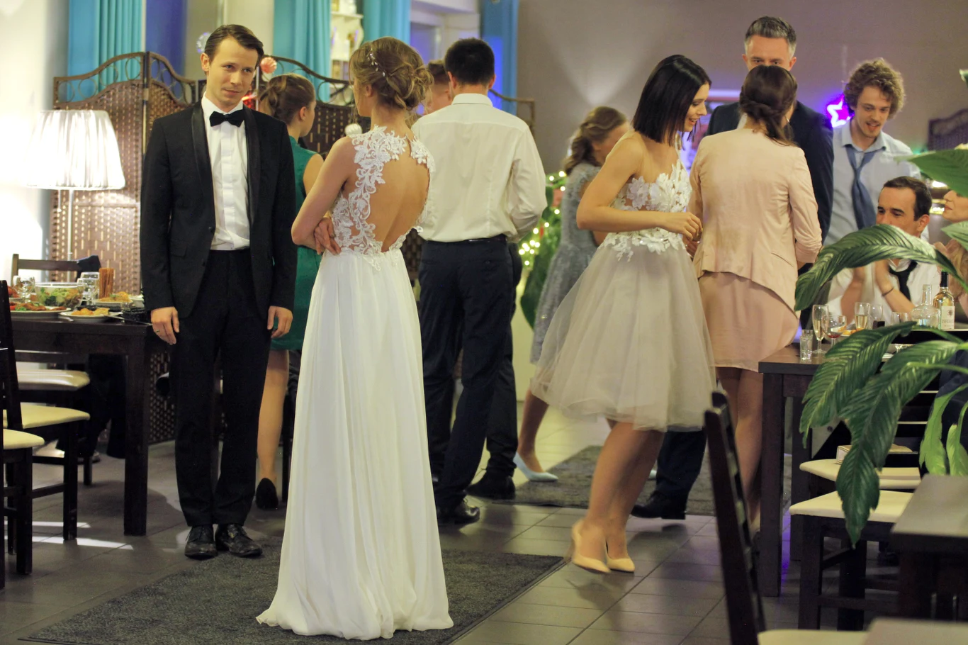 Joanna Opozda na planie "Pierwszej miłości"