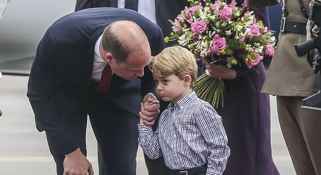 Książę William i jego syn - książę George na zdjęciu w 2017 roku
