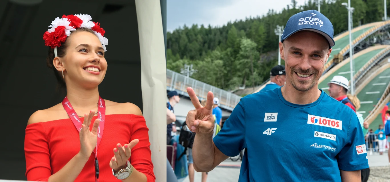 Marcelina Ziętek i Piotr Żyła Marcelina Ziętek i Piotr Żyła