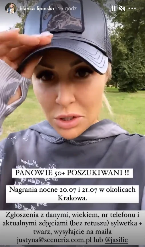 Blanka Lipińska szuka też panów 50+