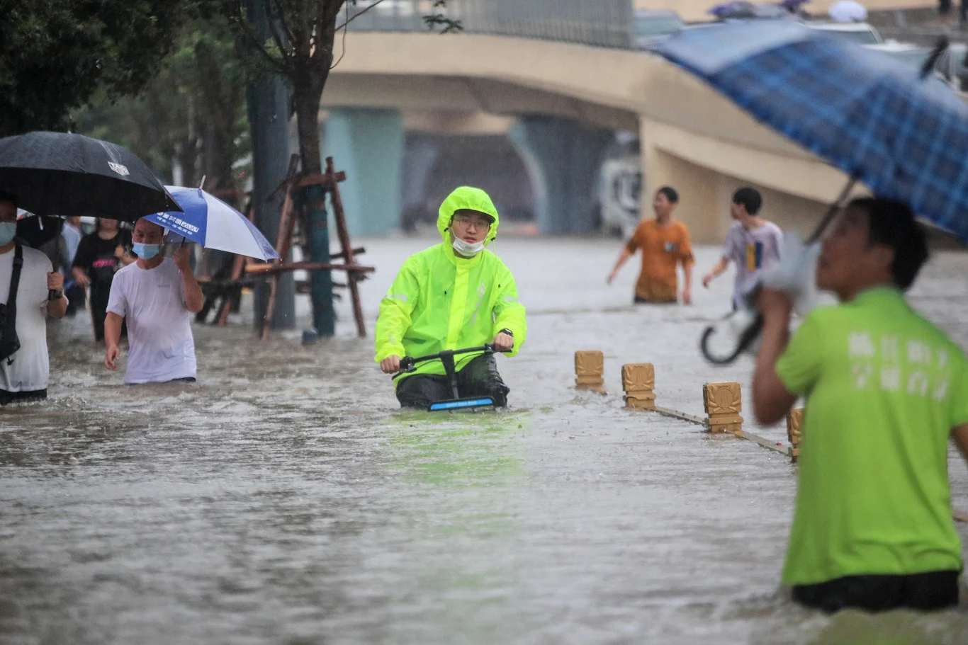 Powódź w mieście Zhengzhou