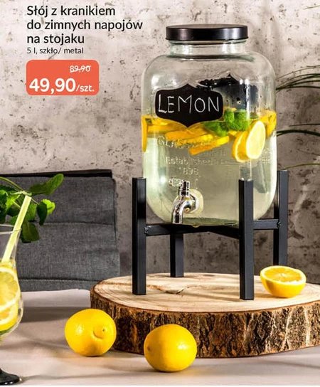 Słój z kranem