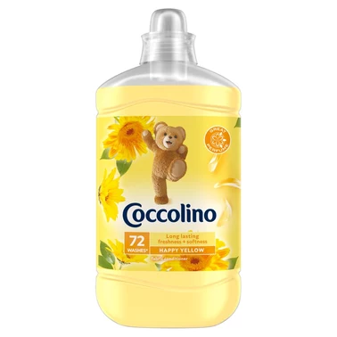 Coccolino Happy Yellow Płyn do płukania tkanin koncentrat 1800 ml (72 prania) - 0