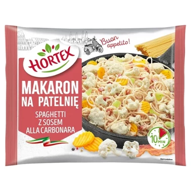 Hortex Makaron na patelnię świderki z sosem alla carbonara 450 g - 4