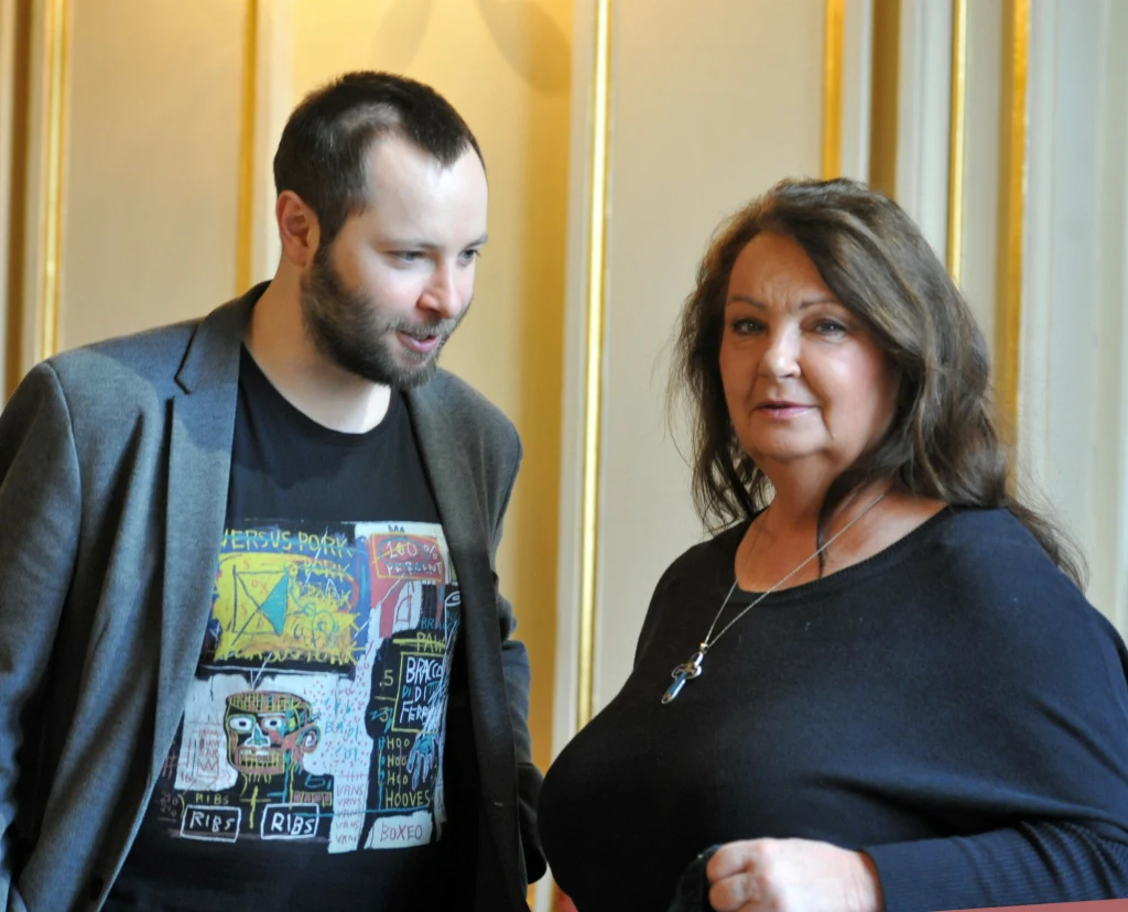 Anna Dymna z synem Michałem