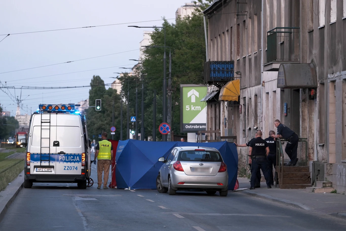 Śmiertelny wypadek na ulicy Grochowskiej