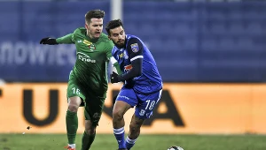 Mecz Radomiak Radom - Lech Poznań w lutym 2021