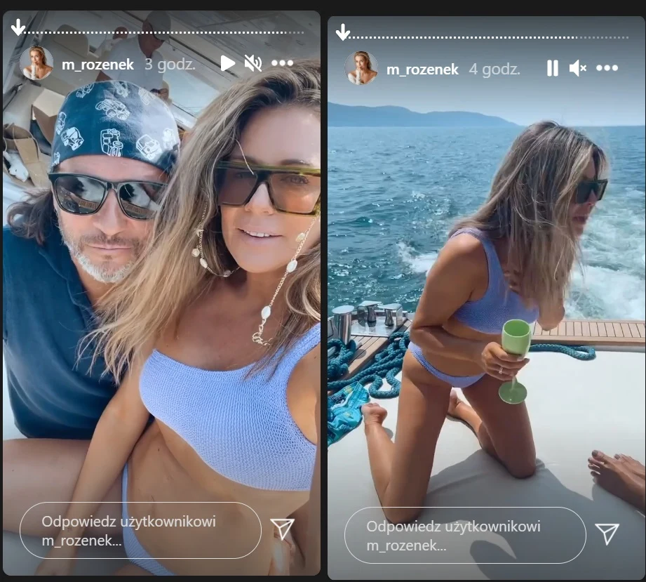 Następnego dnia było już zdecydowanie lepiej //instagram.com/stories/m_rozenek/