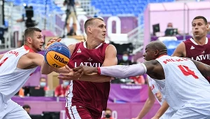 Polska - Łotwa w koszykówce 3x3