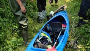 Jeden z kajaków uczestniczących w kolizji