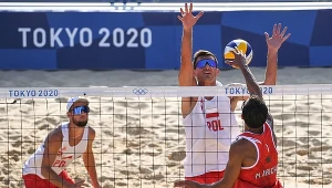 Grzegorz Fijałek (z lewej) i Michał Bryl podczas pierwszego meczu na IO w Tokio.