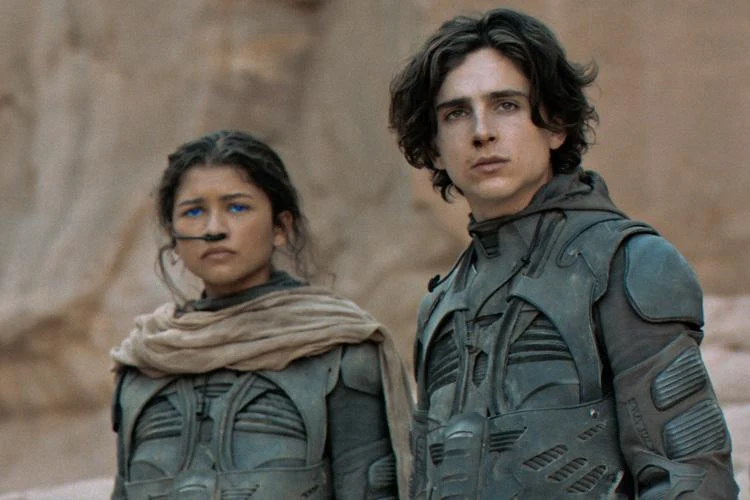Timothée Chalamet i Zendaya w filmie "Diuna" (2021)
